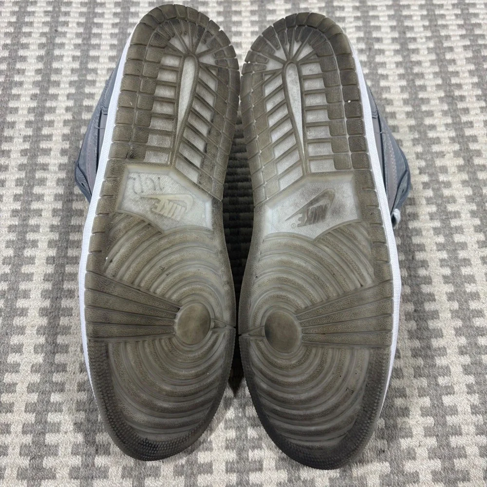 Jordan 1 Low Cool Grey Patent Leather Mens Sneakers HF3148-011 Size 11.5